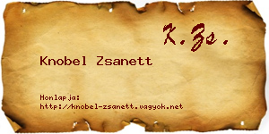 Knobel Zsanett névjegykártya